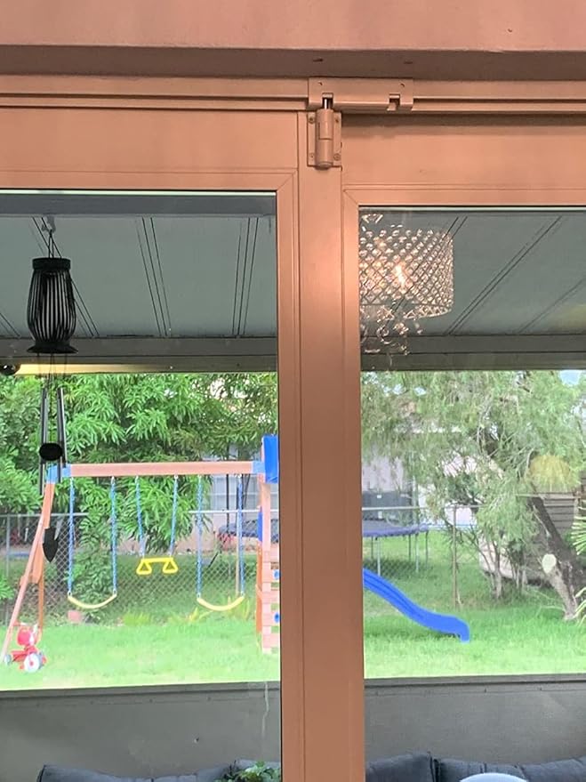 Patio Sliding Door Security Foot Lock Kick Lock, Fits on Top Rail-Childproof Patio Door Guardian-or Bottom Rail-Foot Operated-Keep Your Family Safe and Secure (2 Set)