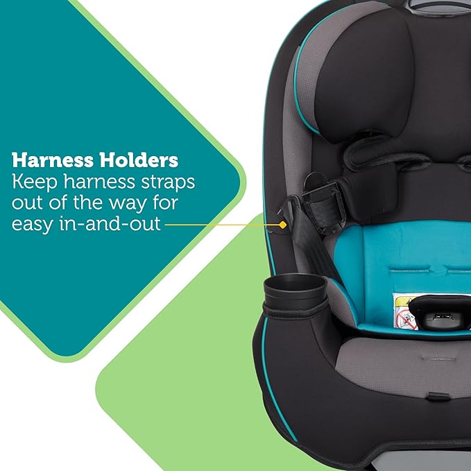 Safety 1st Grow and Go All-in-One Slim Convertible Car Seat, Rear Facing, 5-40 lbs, Forward Facing (30–65 lbs), High Back Booster Seat 40-100 pounds, Green Gables