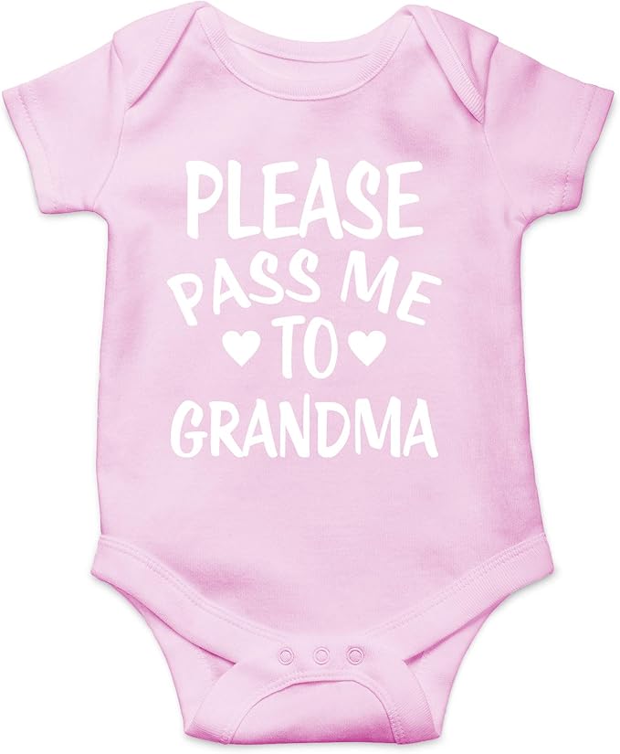 CBTwear Please Pass Me To Grandma Baby Bodysuit Funny Infant Outfit Cute Newborn Clothes Unisex Romper