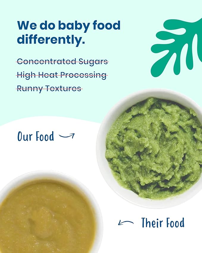 Amara Organic Baby Food - Stage 2 - Tropical Mango - Baby Cereal to Mix With Breastmilk, Water or Baby Formula - Shelf Stable Baby Food Pouches Made from Organic Fruit - 14 Pouches, 3.5oz Per Serving