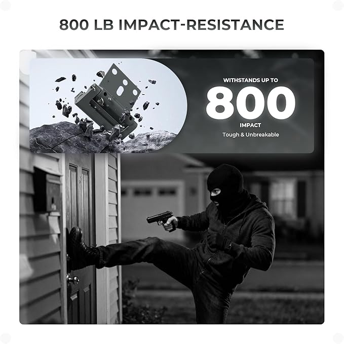 6Pack Home Security Door Reinforcement Lock, Childproof Safety Door Lock Latch Inside Stopper, Add High Security to Prevent Home Unauthorized Entry, Aluminum Construction Finish Grey