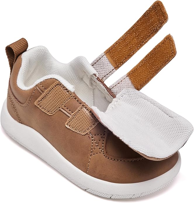 MORENDL Boys & Girls Walking Shoes 0-4 Years Baby Wide Toe Box Barefoot Shoes Toddler Sneakers