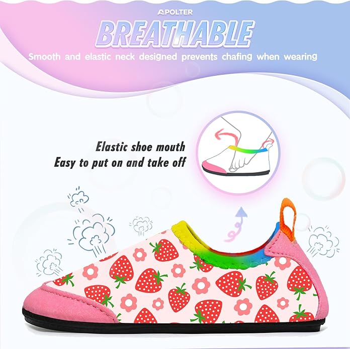 Baby Boys and Girls Swim Water Shoes Barefoot Aqua Socks Non-Slip for Beach Pool Toddler Kids