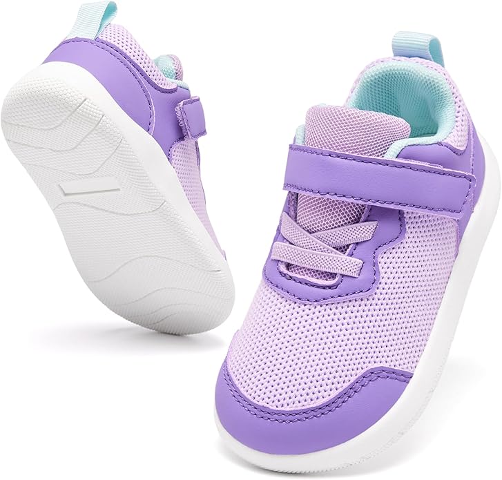 Wide Toe Box Toddler Shoes Baby First Walking Shoe Boys Girls Non-Slip Zero Drop Minimalist Tennis Sneakers