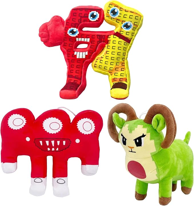 3PCS Steal a Brainrot Plush,Cute Soft Stuffed Animal, Collectible Gift for Game Fans (3PCS#G)