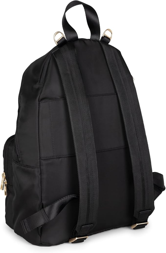 JuJuBe New Everyday Diaper Bag Backpack with Portable Changing Pad, Stroller Straps, Large Travel Backpack for Boy or Girl, Carrying Baby Bottles, Wipes, Diapers, Pacifiers, Black, Mother's Day Gift