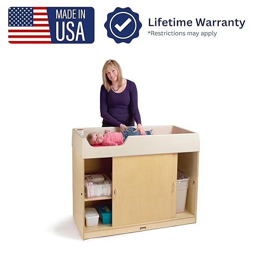 Jonti-Craft Baby Changing Table Diaper Storage with Pad 5114JC