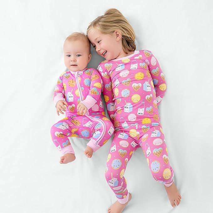 Little Sleepies Pajamas for Baby Boys & Girls, Viscose from Bamboo Baby Pajamas, Preemie & Newborn Sleepers, 2-Way Zipper PJs