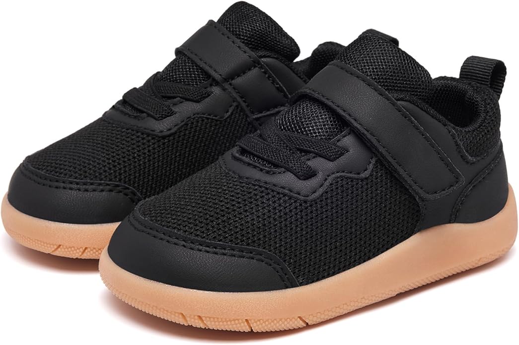 Wide Toe Box Toddler Shoes Baby First Walking Shoe Boys Girls Non-Slip Zero Drop Minimalist Tennis Sneakers