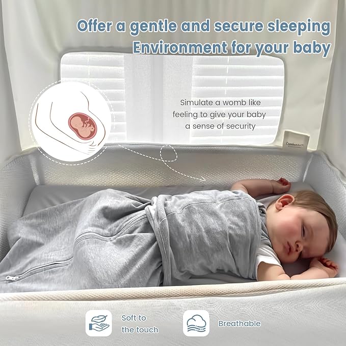 ZIGJOY Sleep Sack Swaddle 1.0 Tog Baby Wearable Blanket 100% Cotton Baby Swaddle Blanket for Newborns 6-12 Months Grey&Line Animal