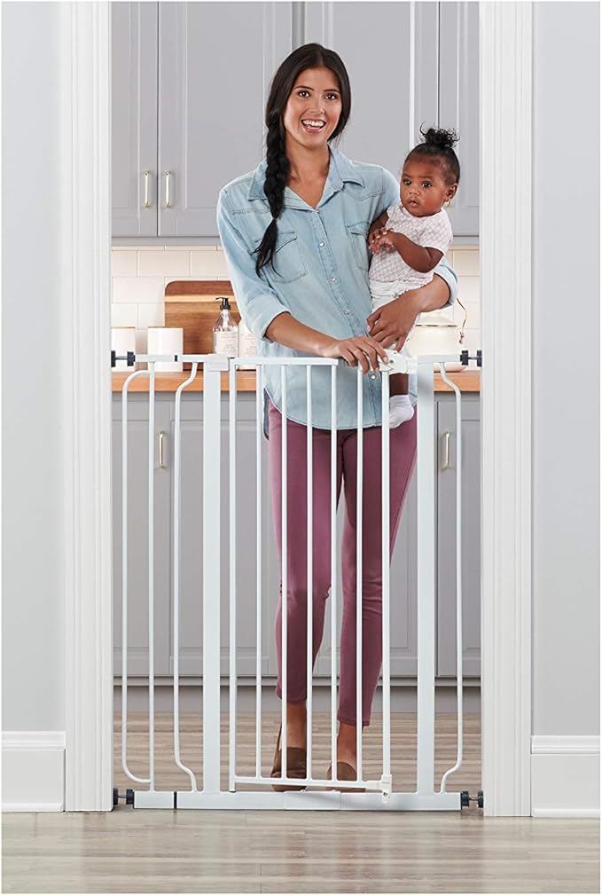 Regalo Safety 36" Extra Tall Baby Gate for Doorways & Bottom of Stairs, Pressure Mount, Toddlers & Pets, 6-24 Months, Tested & Safe for 30 Years, American Designed, American Owned