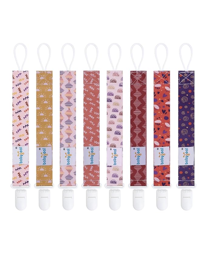 babygoal Baby Pacifier Clips 8 Pack 8PB26