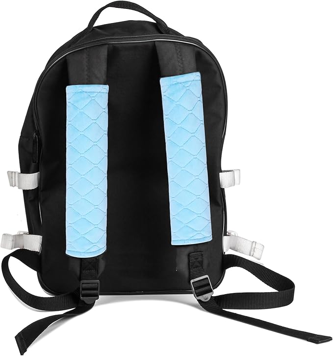Amooca Soft Auto Seat Belt Cover Seatbelt Shoulder Pad Cushions 2 PCS for a More Comfortable Driving Universal Fit for All Cars and Backpack Light Blue