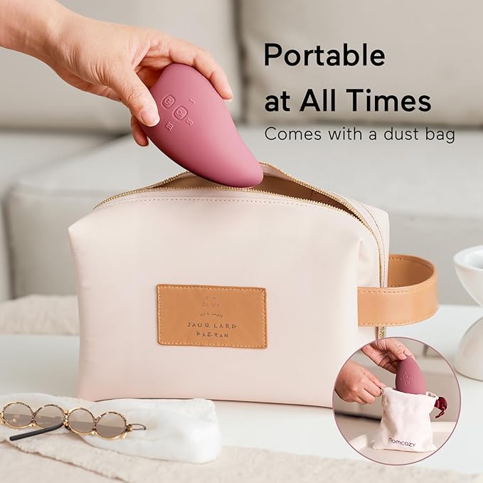 Momcozy Warming Lactation Massager 2-in-1, Soft Breast Massager for Breastfeeding, Heat + Vibration Adjustable for Clogged Ducts, Improve Milk Flow, Engorgement