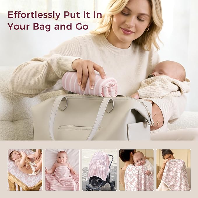 Momcozy Baby Towel with Hooded - Ultra Soft & Absorbent Large Bath Towel Set for Comfort & Gentle on Baby's Skin - Shower Gift & Bath Essential & Baby Registry Search for Newborn,Infant,Toddler,Kids