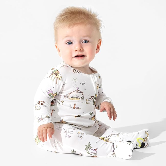 Bellabu Bear Convertible Footies for Baby Boys & Baby Girls, Family Matching Pajamas, Rayon from Bamboo