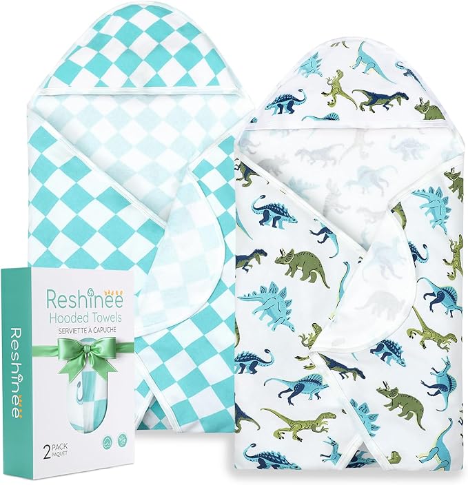 Baby Hooded Towel, 2 Pack Bath Towel for Boy or Girl, Soft Baby Bath Towel, Shower Gifts for Newborn, Infant, Toddler (29 X 29 Inch)