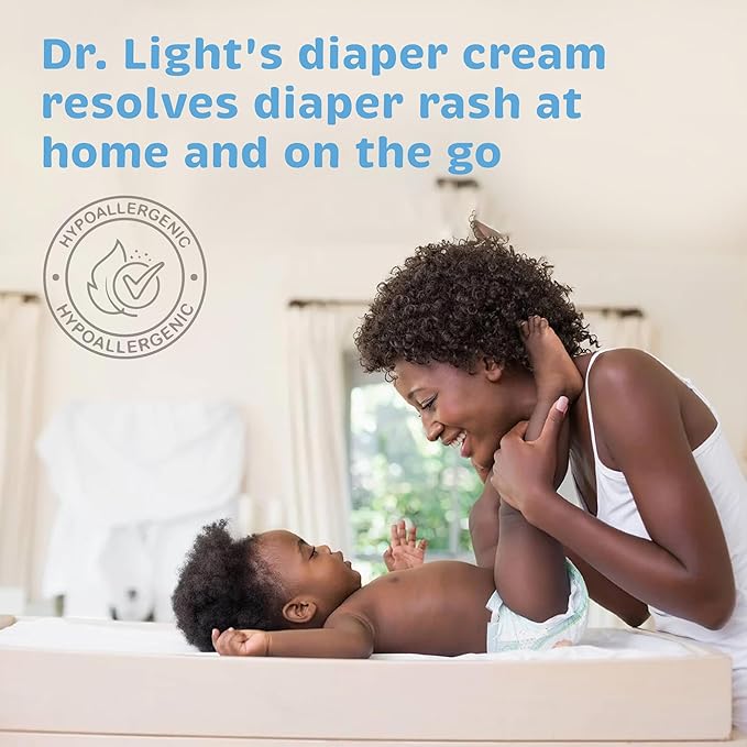 DiaperDerm Baby Diaper Rash Cream Pediatrician Formulated with 5 Ingredients for Gentle, Happy, and Rash-Free Skin Care, 8 oz