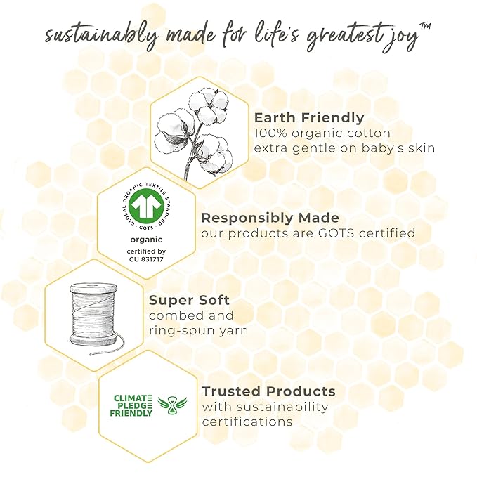Burts Bees Baby Infant Burp Cloths, 100% Organic Cotton Extra Absorbent Soft Fabric Drool Cloths, 5-Pack Newborn Must-Have Essential Large Burping Cloths, One Size 17 x 11.75 Inches