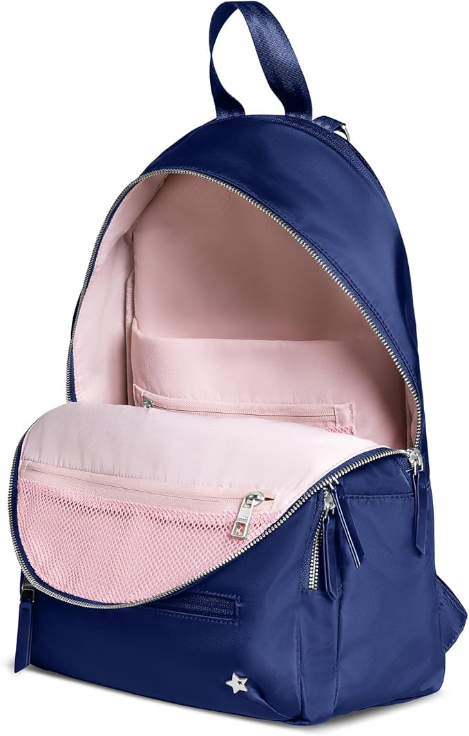 JuJuBe New Everyday Diaper Bag Backpack with Portable Changing Pad, Stroller Straps, Large Travel Backpack for Boy or Girl, Carrying Baby Bottles, Wipes, Diapers, Pacifiers, Navy