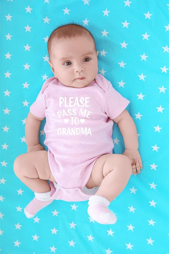 CBTwear Please Pass Me To Grandma Baby Bodysuit Funny Infant Outfit Cute Newborn Clothes Unisex Romper