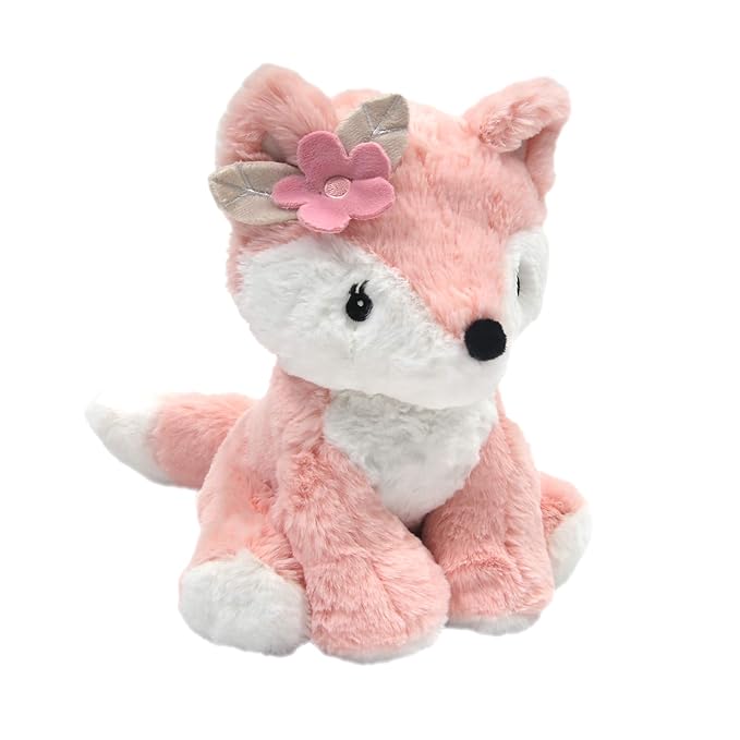 Lambs & Ivy Pink/White 5-Piece Luxury Infant/Newborn/Baby Gift Basket