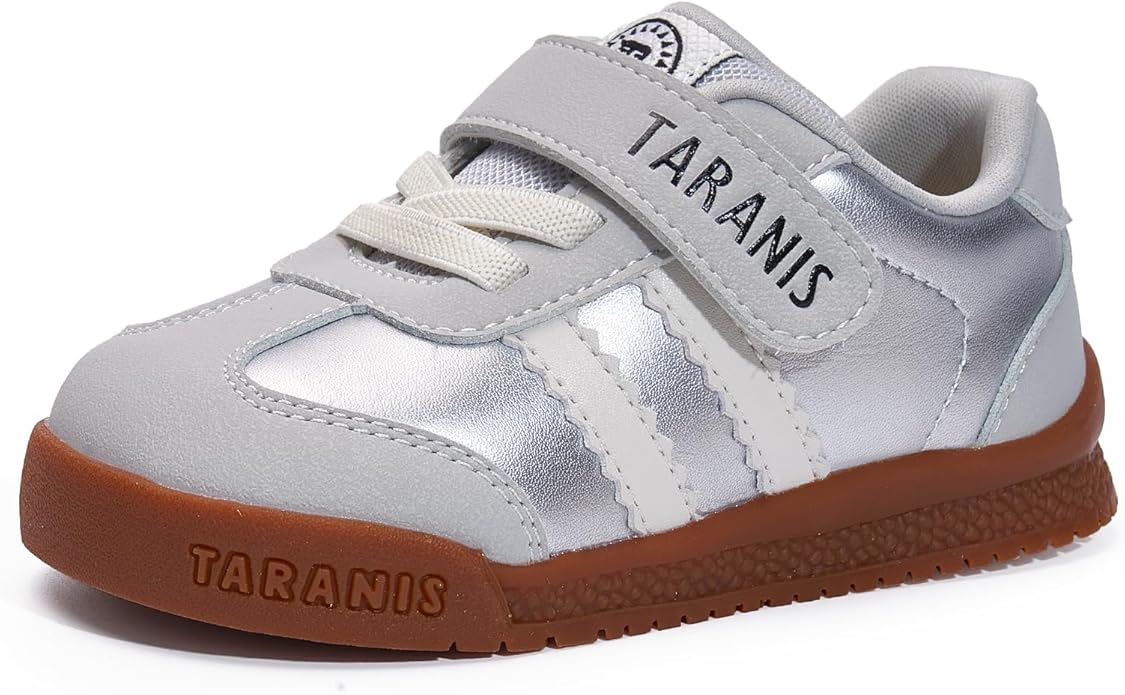 TARANIS Baby Shoes Toddler Sneakers - Wide Toe Box First Walker Shoes for Boys Girls, Easy Hook and Loop