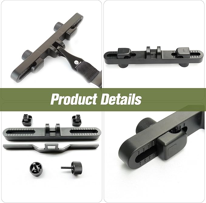 Universal Car Headrest Mount Bracket ISOFIX Latch, Car Child Seat Restraint Anchor Mounting Kit for ISOFIX Latch Headrest Bracket 248*29*58mm, Black