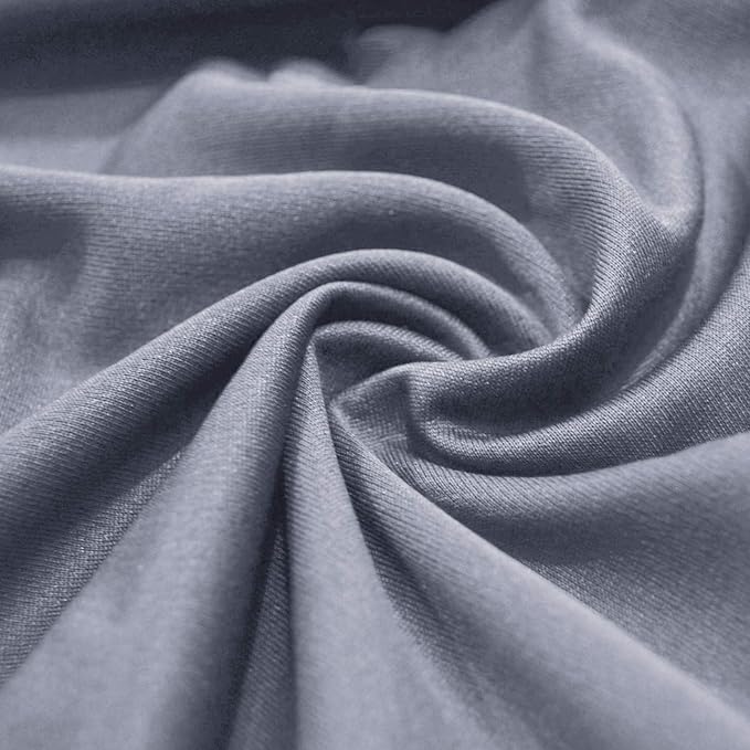 Biloban Crib Sheets Fitted for Boys, 4 Pack Crib Sheet Fits for Standard Crib Mattress, Neutral Toddler Bed Sheets Girl, Grey & Navy, 52”X 28”