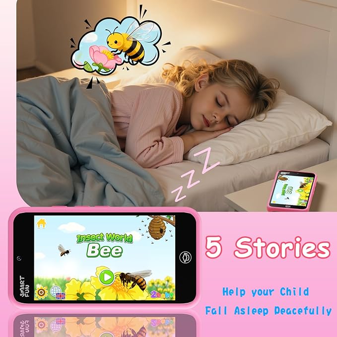 Kids Smart Phone Toys with 3.97" Touchscreen, Christmas Birthday Gifts for Kids Ages 3-12, Toddler Learning Cell Phone with Games & Dual Camera, Girls Phone Toys for Age 3 4 5 6 7 8 9 Years Old