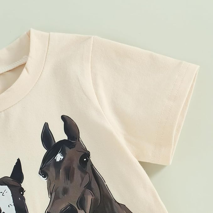fhutpw Baby Toddler Boy Clothes Summer Outfits 6 12 18 24 Months Patchwork Short Sleeve T Shirt & Shorts Sets with Pockets