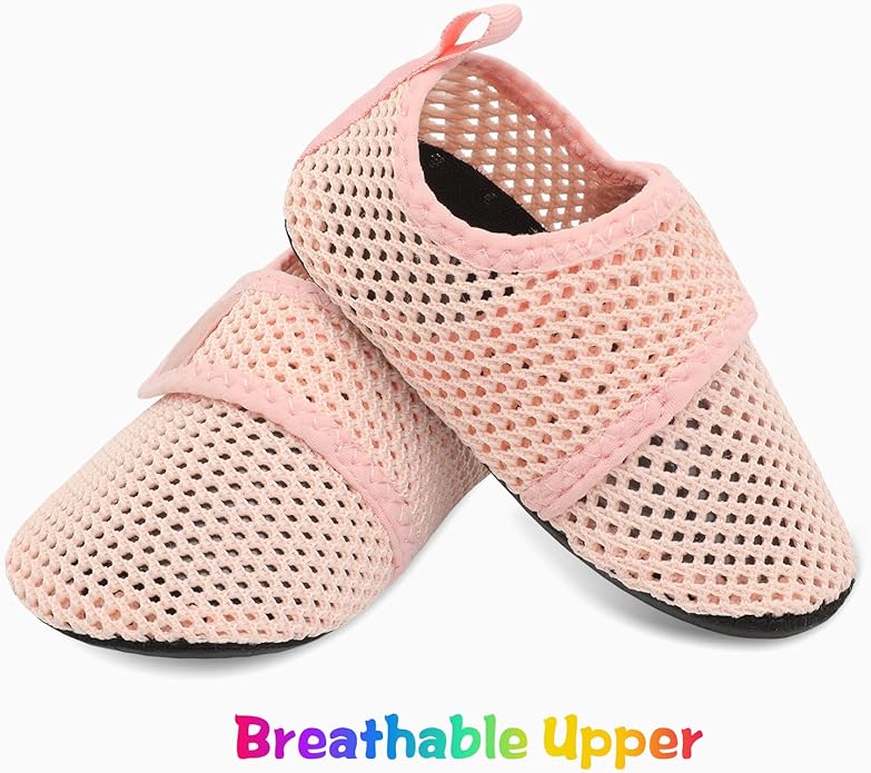 JIASUQI Baby Boys and Girls Barefoot Swim Water Skin Shoes Aqua Socks for Beach Swim Pool
