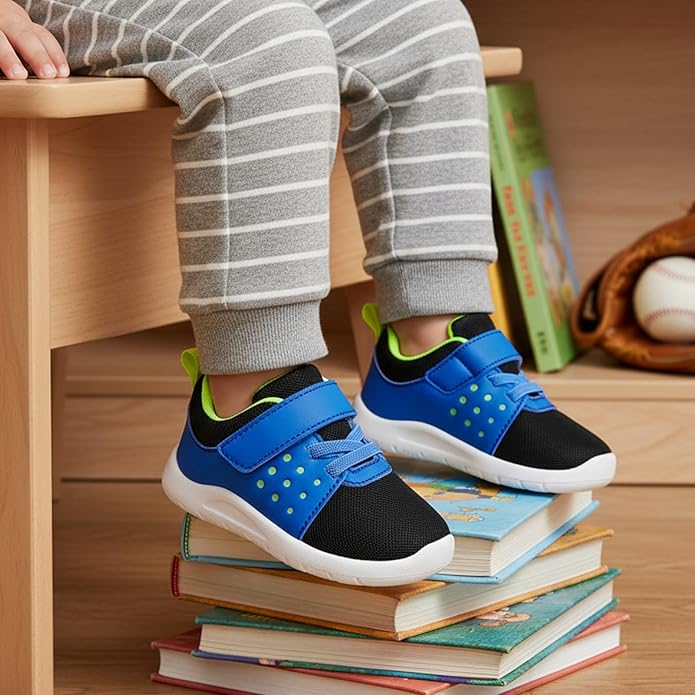 MORENDL Toddler Baby Shoes 0-4 Years Boy Girl Lightweight Breathable Non-Slip Sports Sneakers Running Walking Tennis Barefoot Shoes
