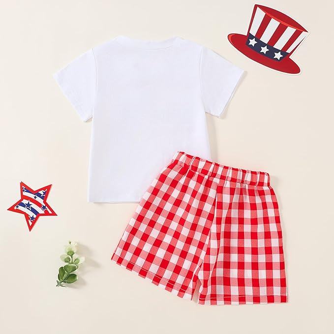 Yvowming 0-4T Toddler Baby Boy Clothes Kids Summer Truck Print T Shirt Short Set with Pockets