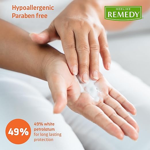 Medline Remedy Specialized Extra Thick Zinc Skin Paste (4 oz), Unscented, Micronized Zinc Oxide, Incontinence Cream, Diaper Rash, Barrier, Nourishing, Soothes Irritation, Wetness Protection