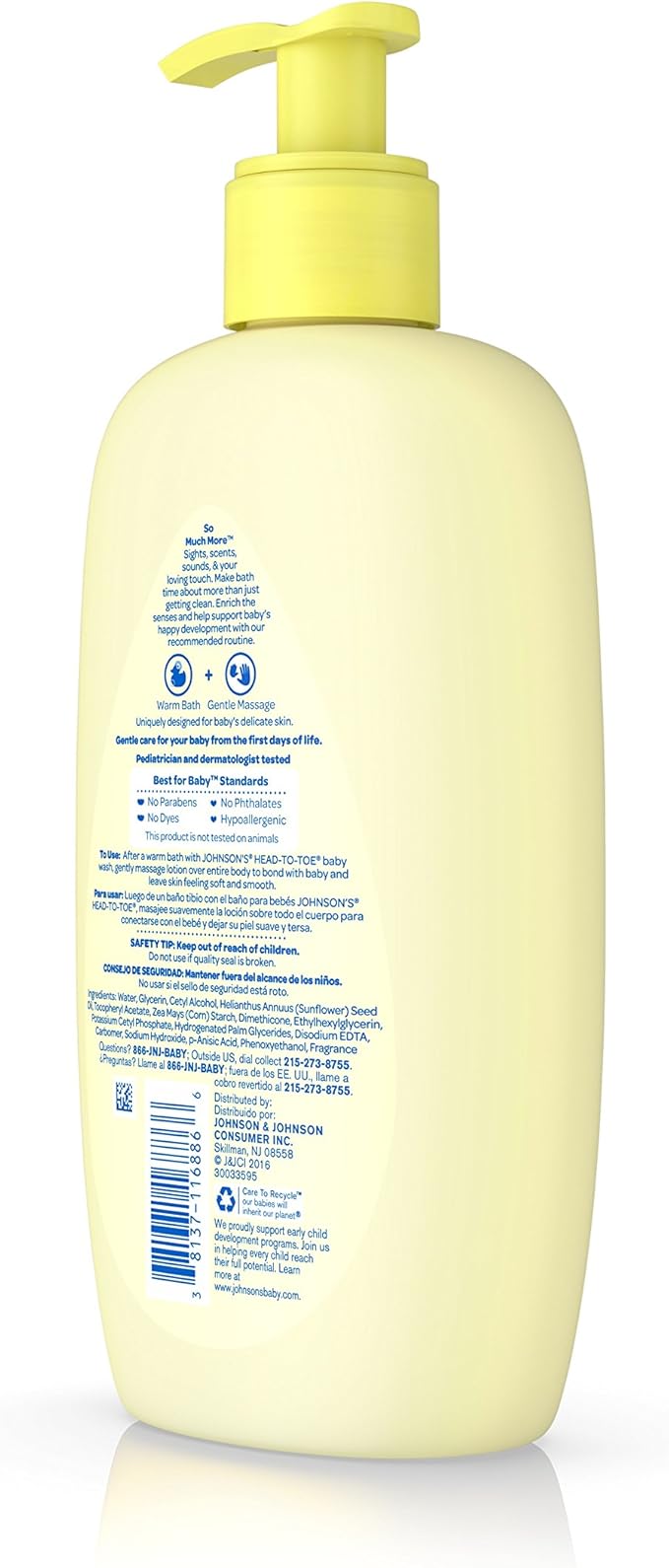 Johnson's Head-to-Toe Baby Lotion, 27 Fluid Ounce