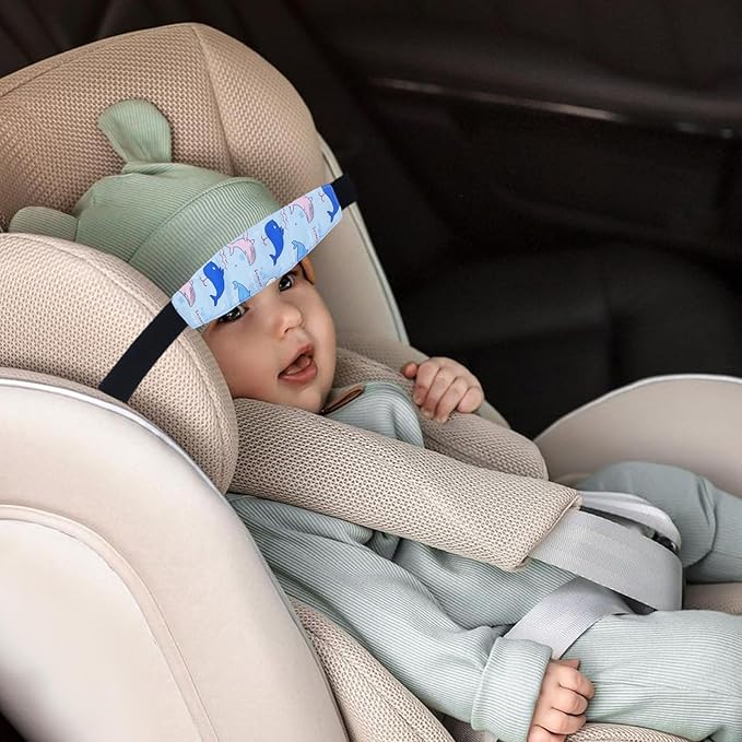 3 Pcs Baby Head Support Band for Stroller Car Seat Neck Relief Strap Headrest for Sleeping Traveling Head Holder for Toddler Kids Children Child Baby Infant