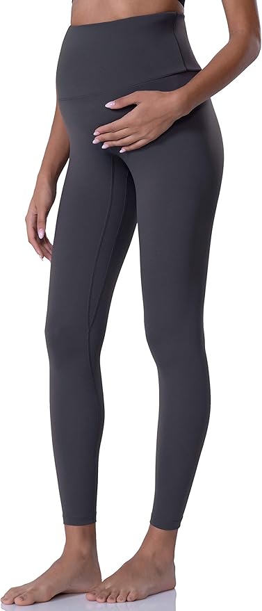 POSHDIVAH Women's Maternity Leggings Over The Belly Pregnancy Yoga Pants Active Wear Workout Leggings