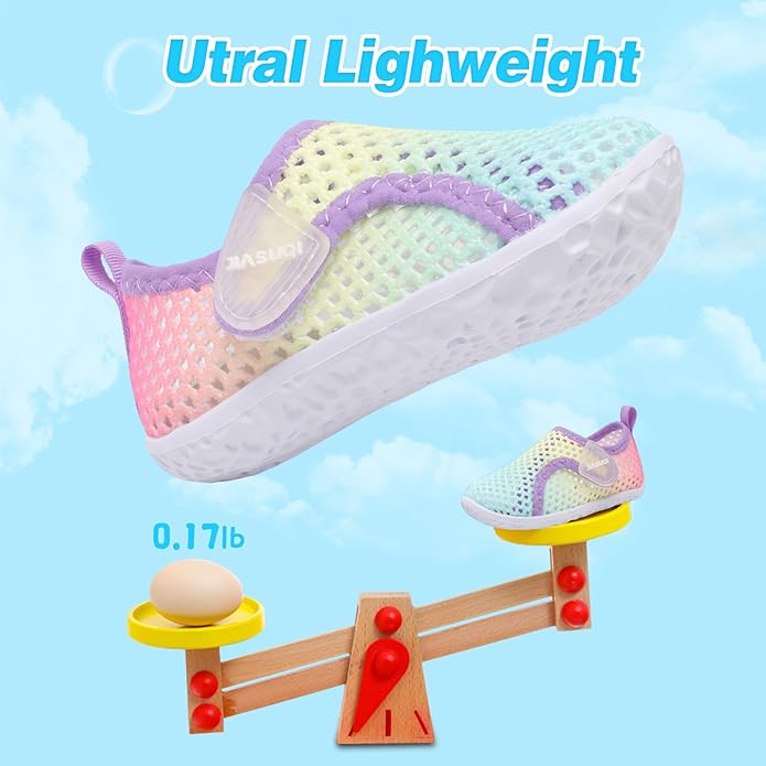 JIASUQI Baby Boys Girls Barefoot Swim Pool Water Shoes Beach Walking Sandals Athletic Sneakers