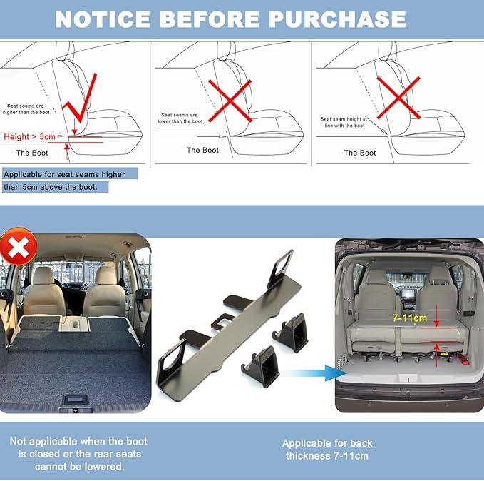 Universal Child Seat Anchor Kit Safe Cars Seat Mount Bracket, Universal ISOFIX Latch Interface Bracket Steel Latch, ISOFIX Belt Connector for SUVs, MPVs, and Off-Road Vehicles, 332*95*70mm