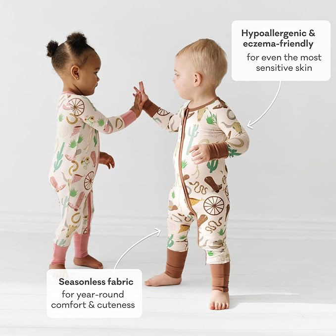 Little Sleepies Pajamas for Baby Boys & Girls, Viscose from Bamboo Baby Pajamas, Preemie & Newborn Sleepers, 2-Way Zipper PJs