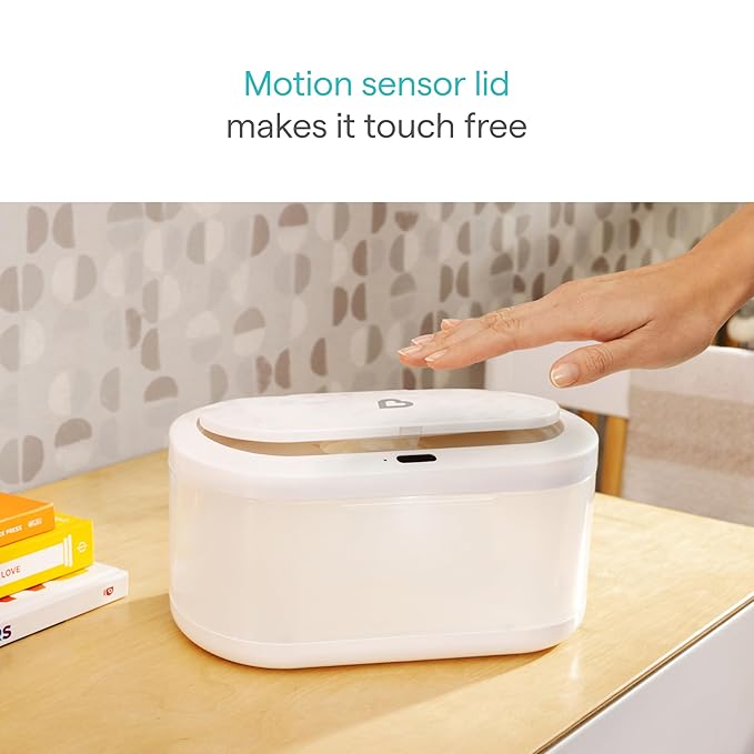 Munchkin Touch Free Baby Wipe Warmer with Nightlight & Motion Sensor, White