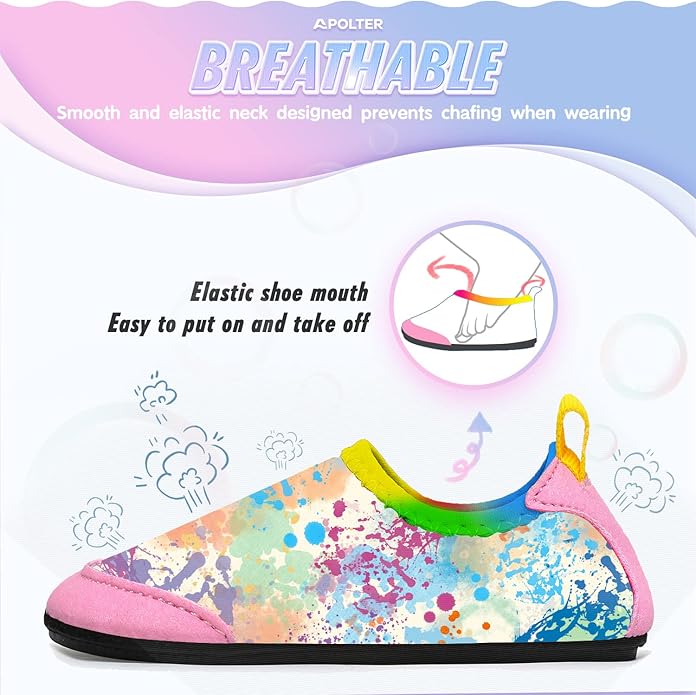 Baby Boys and Girls Swim Water Shoes Barefoot Aqua Socks Non-Slip for Beach Pool Toddler Kids
