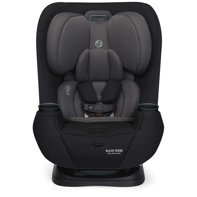 Maxi-Cosi Pria All-in-One Convertible Car Seat, Infant to Toddler Car Seat, Easy-Install Harness, Machine-Washable Cover, 5-100 lbs, Sea Shadow