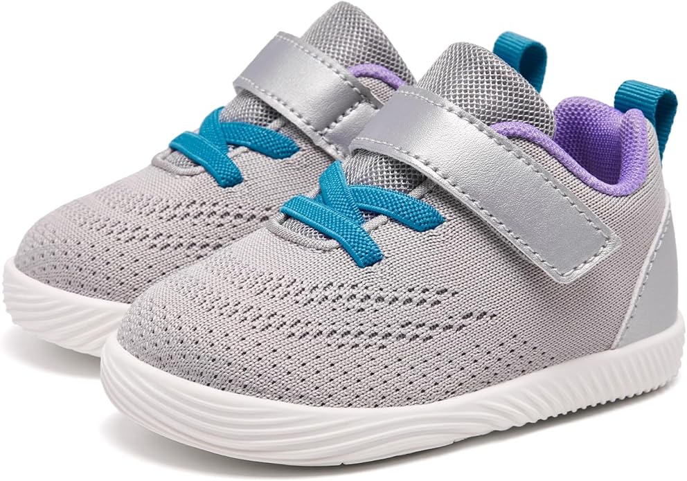 MORENDL Toddler Sneakers Baby Boys & Girls Barefoot Shoes Lightweight Breathable Walking Running Tennis Athletic Sport Shoes