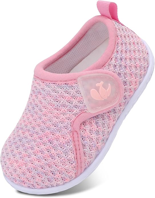 FEETCITY Baby Boys Girls First Walking Shoes Infant Sneakers Crib Shoes Breathable Lightweight Slip On Shoes