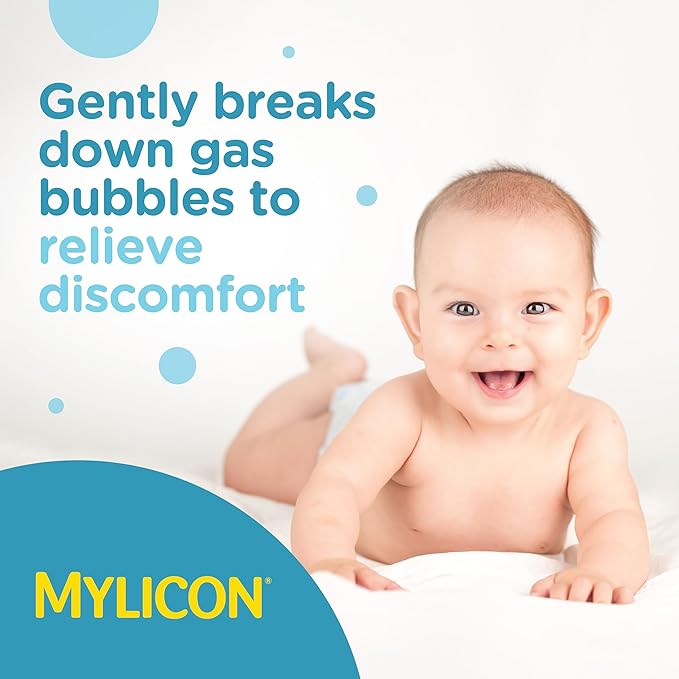 MYLICON Gas Relief Drops for Infants and Babies, Dye Free Formula, 1 Fluid Ounce (Updated Syringe)