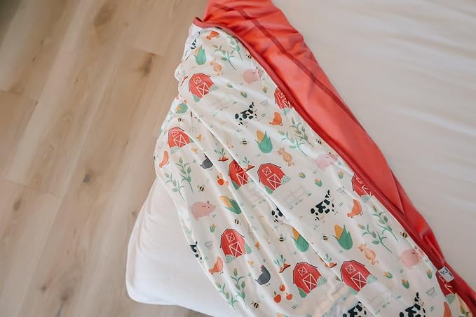 Copper Pearl Three-Layer Baby Blanket: Soft Baby Quilts for Boys and Girls | Breathable, Cozy, Toddler Blanket | Baby Quilt for Newborns | 46x46 Premium Polyester/Rayon | Farmstead