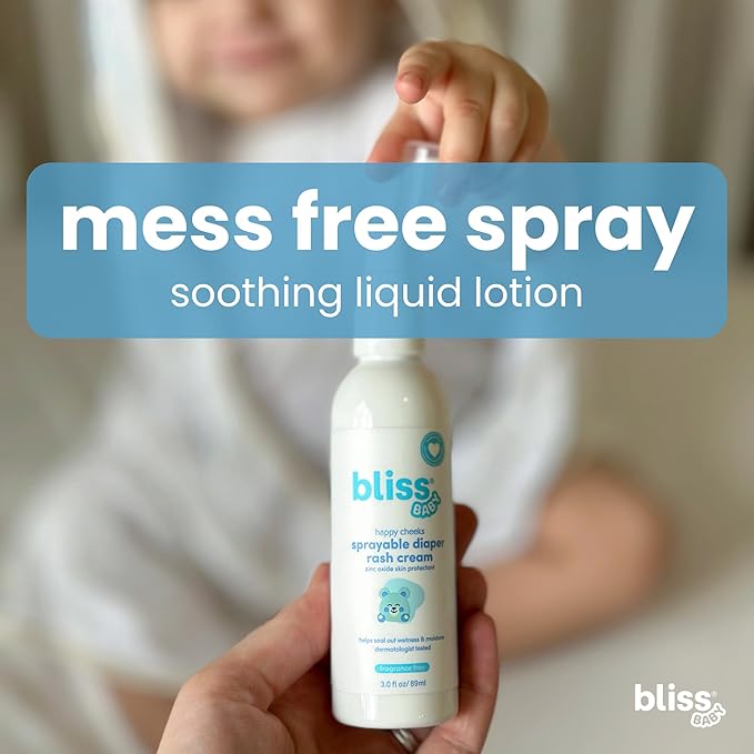 Bliss Baby Care Essentials Gift Set, Fragrance-Free - Baby Wash & Shampoo, Diaper Rash Cream, Baby Lotion & Hooded Bath Towel - Hypoallergenic, Dermatologist Tested, Clean & Vegan Baby Gift Set