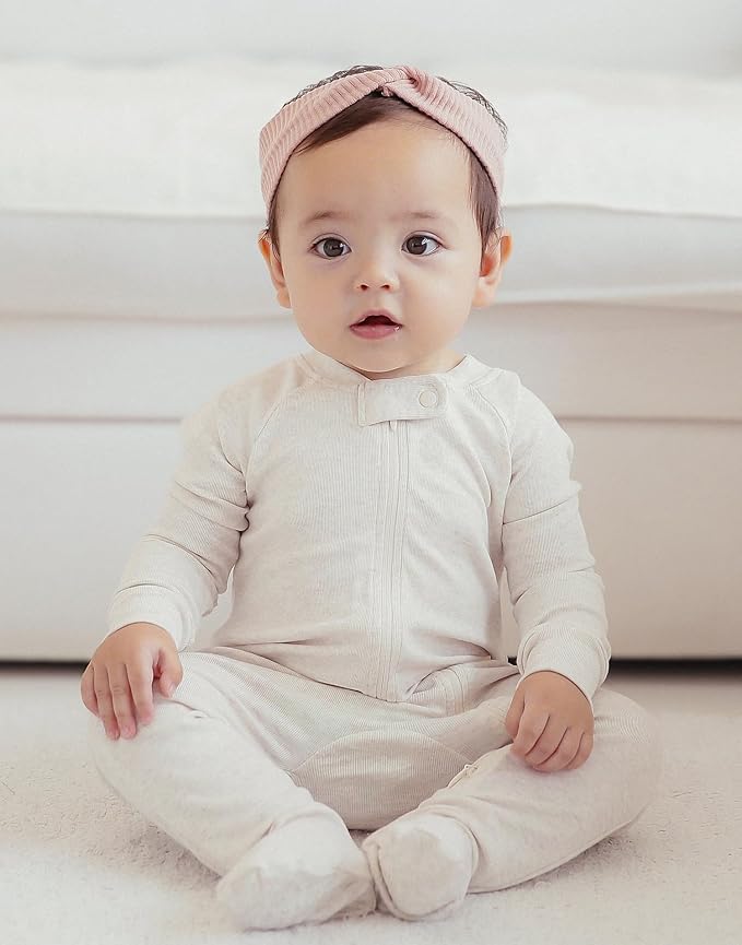 VAENAIT BABY Infant Toddler Boys Girls Modal Cotton Footed Pajamas One-Piece Romper Sleep and Play 0M-2T